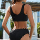FULL SIZE Square Neck Wide Strap Two-Piece Swim Set