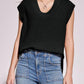 Mandy Ribbed V-Neck Sweater Vest