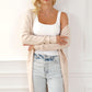 Pocketed Long Sleeve Cardigan