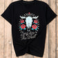 Full Size Graphic Round Neck Short Sleeve T-Shirt