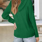 Textured Long Sleeve Hoodie