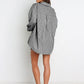 Full Size Striped Dropped Shoulder Shirt and Shorts Set