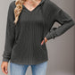Double Take Drawstring Dropped Shoulder Long Sleeve Hoodie