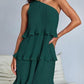 Layered Single Shoulder Mini Dress
