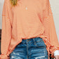 Contrast Striped Long Sleeve Sweatshirt