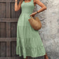 FULL SIZE Smocked Scoop Neck Sleeveless Tank Dress