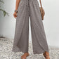 Tied Printed Wide Leg Pants