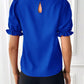 Round Neck Flounce Sleeve Blouse