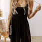 Wide Strap Mini Dress with Pockets
