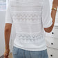 Round Neck Half Sleeve Knit Top