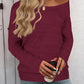 Full Size Heathered Long Sleeve Top