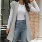 Pocketed Open Front Cap Sleeve Cardigan