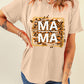 Full Size MAMA Round Neck Short Sleeve T-Shirt