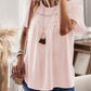 Devine Lace Detail Round Neck Short Sleeve Blouse