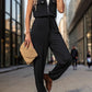 Half Zip Sleeveless Jumpsuit with Pockets