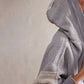 Exposed Seam Open Front Batwing Sleeve Hooded Cardigan