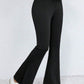 Slit High Waist Bootcut Pants