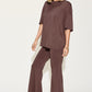 Basic Bae Full Size Bamboo Drop Shoulder T-Shirt and Flare Pants Set