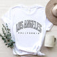LOS ANGELES CALIFORNIA Round Neck T-Shirt