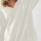 Exposed Seam Drawstring Long Sleeve Hoodie