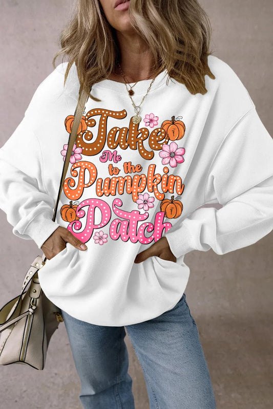 Letter Graphic Long Sleeve Sweatshirt