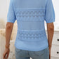 Round Neck Half Sleeve Knit Top