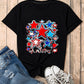 Graphic Round Neck Short Sleeve T-Shirt