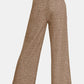 Zenana Drawstring Hacci Cropped Pants