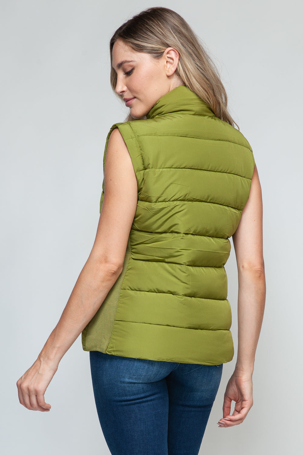 Snobbish Zip Up Turtleneck Vest with Pockets *