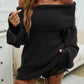 Devine Off-Shoulder Extra-Long Sleeve Sweater