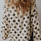 Printed Tie Neck Long Sleeve Blouse