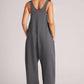 Wide Strap Jumpsuit with Pockets