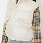 Zip Up Vest Coat with Pockets