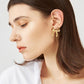 Brass Bow Stud Earrings