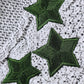 Star Embroidered V-Neck Long Sleeve Cardigan