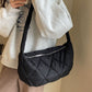 Quilted Polyester Crossbody Bag