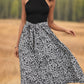 Leopard Halter Neck Midi Dress