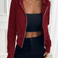 Devine Zip Up Long Sleeve Hooded Outerwear