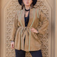 Plus Size Long Sleeve Tie Waist Cardigan