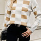 Color Block Round Neck Sweater