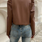 Devine Open Front Puff Sleeve Jacket