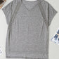 Heathered V-Neck Short Sleeve T-Shirt
