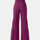 Tied Ruched Wide Leg Pants