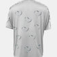 Full Size Lace Detail Heart Round Neck Short Sleeve Top