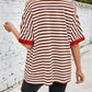 Lovelet Striped Round Neck Half Sleeve T-Shirt