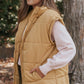 Zip Up Vest Coat with Pockets