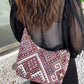 Geometric Adjustable Strap Crossbody Bag