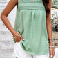 Sara Mia Swiss Dot Round Neck Tank