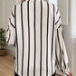 Perfee Striped Collared Neck Long Sleeve Shirt