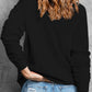 Pumpkin Graphic Round Neck Dropped Shoulder Sweatshirt